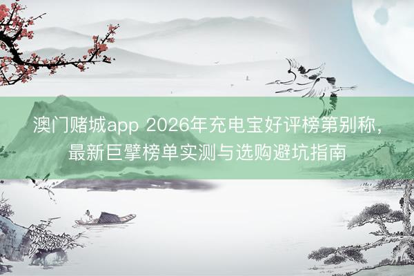 澳门赌城app 2026年充电宝好评榜第别称，最新巨擘榜单实测与选购避坑指南